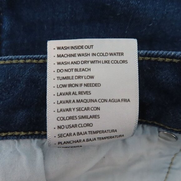 KanCan Womens 30 Dark Double Frayed Hem Skinny Ankle Jean 119010 Blue Denim - Picture 9 of 11